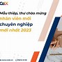 Câu Nói Chào Mừng Nhân Viên Mới